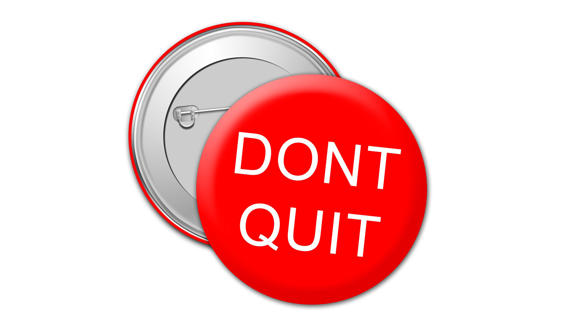 Don't quit перевод. Quitting your job icon.